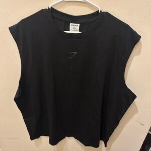 Gymshark black sleeveless t shirt